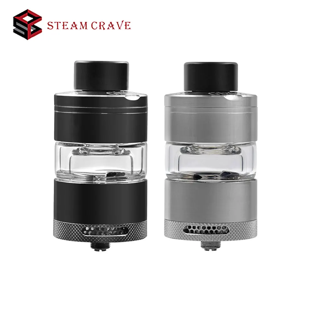 

Original steam crave Glaz RTA 30mm RTA 7ML rta Bottom Angled Airflow Design Atomizer 7ml PC Tank vs Aromamizer Plus RDTA