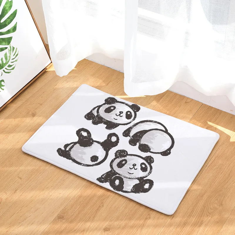 CAMMITEVER Милая панда Пожиратель бамбук милый мультфильм енот Площадь Ковры моющиеся искусственный текстиль детская спальня