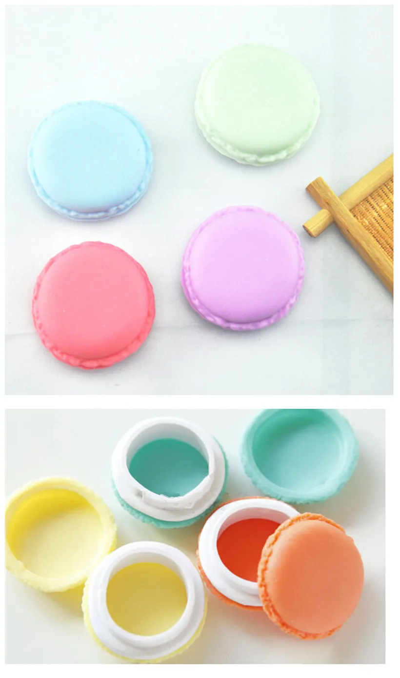 Cute Candy Pill Case Medicine Box Round PlasticPill Container  Drugs Storage Candy Color Pill Organizer Case Random