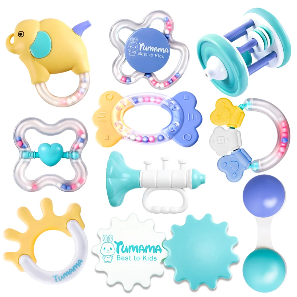 Tumama 10pcs Baby Rattles Educational Baby Toys 0-12 Months Teether Music Hand Shake Bed Toys Newborn Plastic Animal Rattles Toy Tumama 10pcs Baby Rattles Educational Baby Toys 0-12 Months Teether Music Hand Shake Bed Toys Newborn Plastic Animal Rattles Toy