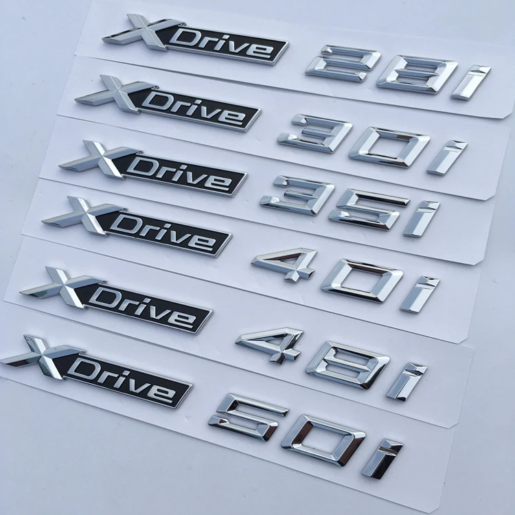 5 шт. новый автомобильный Стайлинг 3D ABS Xdrive 20i 25i 28i 30i 35i 40i 48i 50i боковой значок