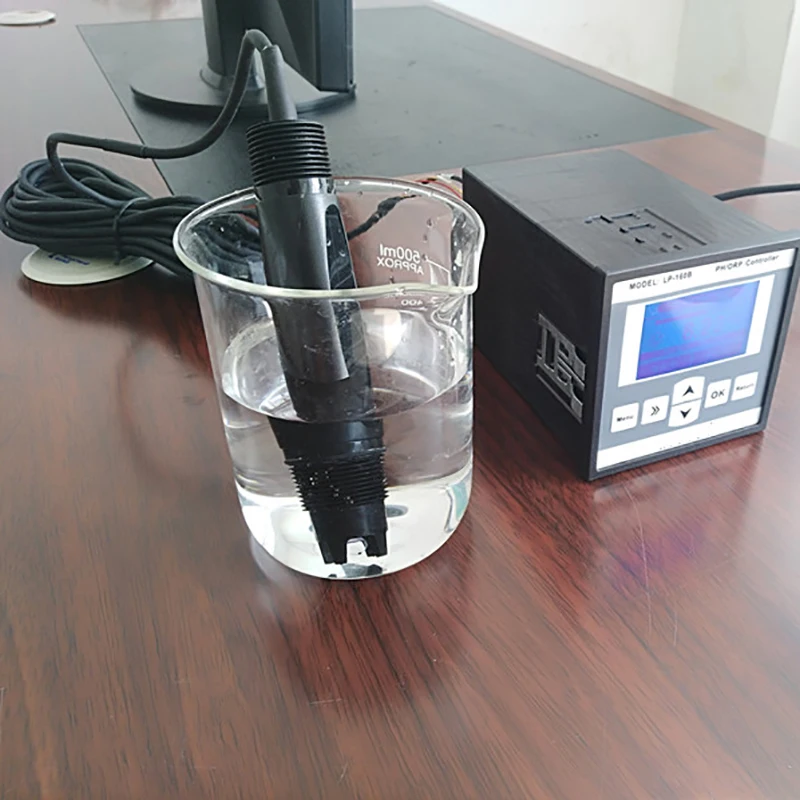 

90v-230v Industrial Online PH ORP Meter Monitor Acidity Meter English Version Temperature Compensation PH Controller With Probe