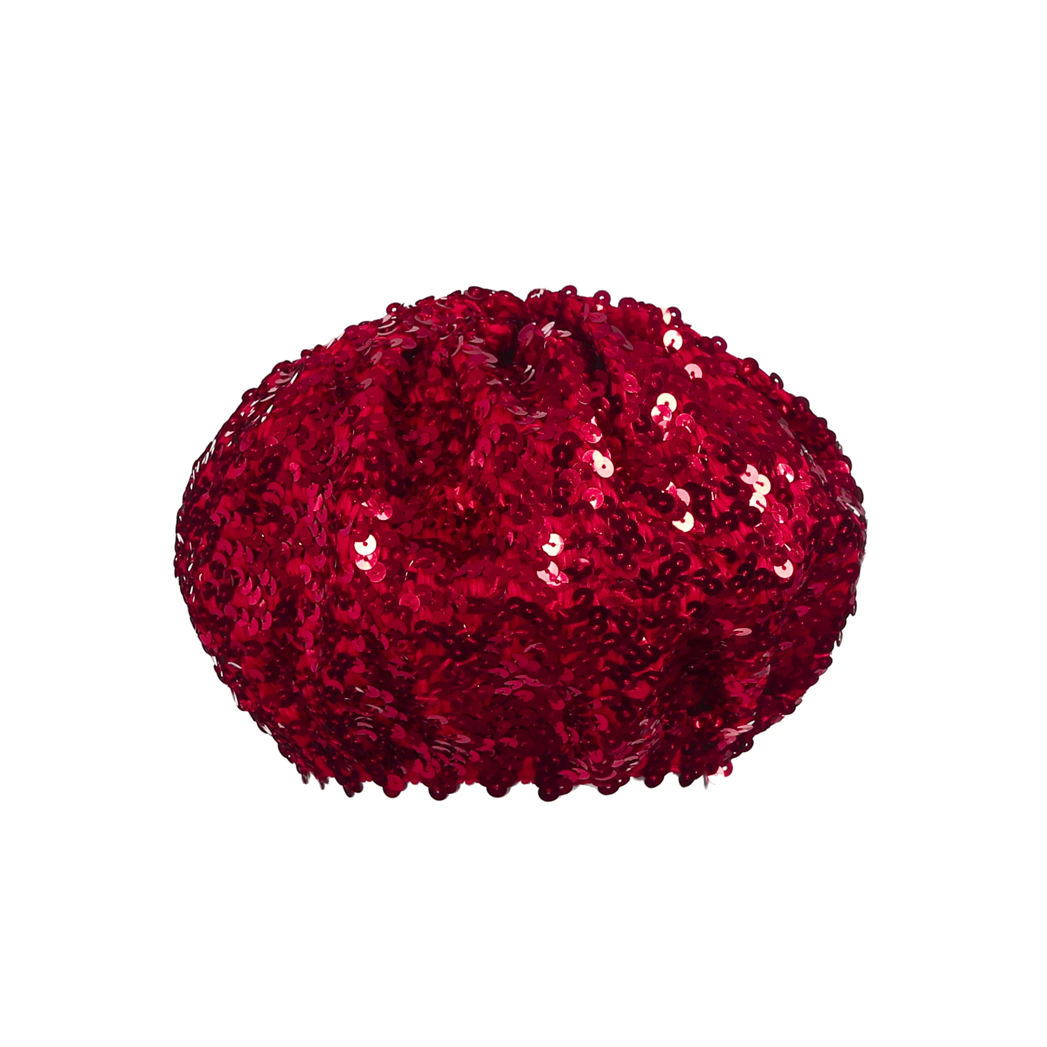 UK Muticolor Sequin Basco Hat Beret Disco маскарадный костюм для вечеринки головной убор - Цвет: Красный