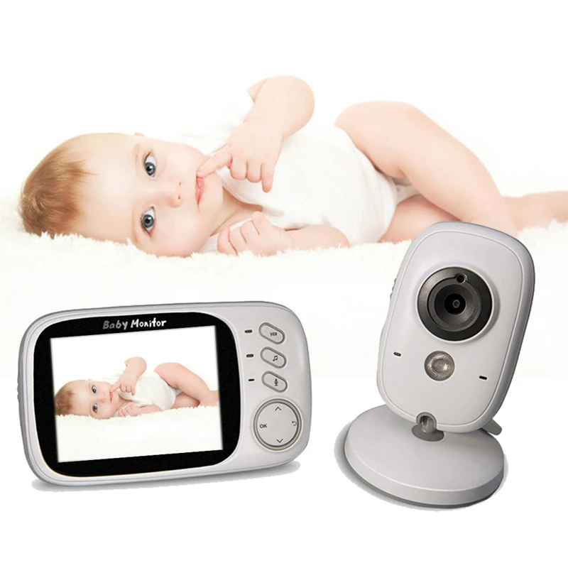 Shujin беспроводной видео цветной детский спальный монитор детская няня, безопасность камера ночного видения контроль температуры 3,2 дюймов