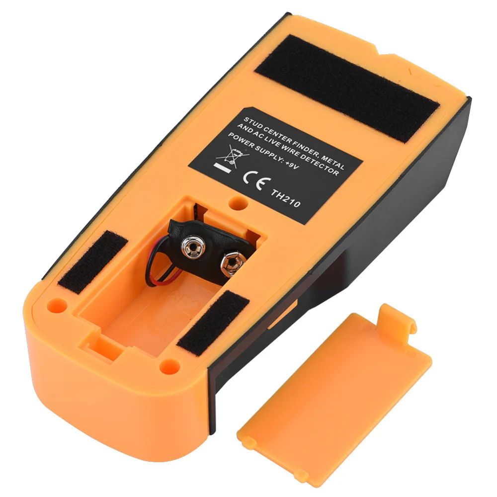 LCD Display Metal AC Scanner Live Wire Stud Detector Stud Finder TH210 3 In1 Metal Detectors Stud Wood Wall Center AC Tool Kit