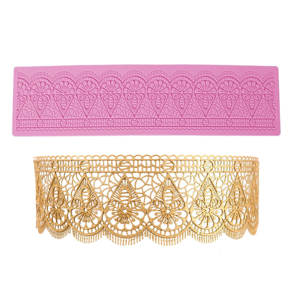 

Cake Lace Mat Flower Silicone Mold For Fondant DIY Embosser Cake Decoration Accessories