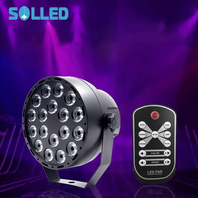 

SOLLED LED 18W Ultraviolet Lamp UV Light with Remote Control for Hotel Bar Party Decoration