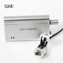 TDOUBEAUTY 2017 New Portable Head Light Lamp for Dental Medical Binocular Glasses LED Free Shipping