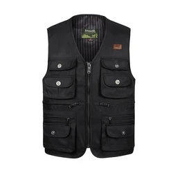 Male Summer Thin Multi Pocket Vest Photographer Outerwear Tool 3 Colors Sleeveless Jacket Waistcoat For Men With Many Pockets Male Summer Thin Multi Pocket Vest Photographer Outerwear Tool 3 Colors Sleeveless Jacket Waistcoat For Men With Many Pockets