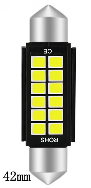 41mm-white 2 шт. Автомобильный светодиодный светильник 28 мм 39 мм 41 мм 2835 Smd C5w C10w автомобильная лампа Внутреннее освещение внешнее освещение белый 10-30 в - Испускаемый цвет: 41mm-white