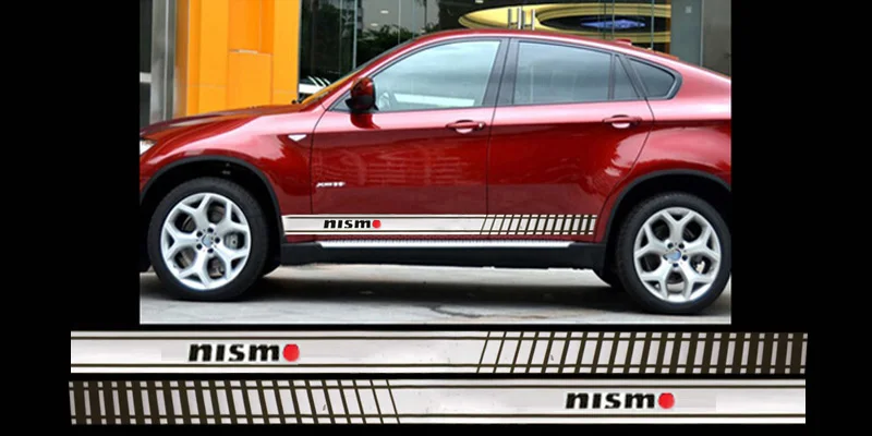 2 шт. KK материал nismo Автомобильные Боковые стикеры декоративные для тела Nissan Tiida