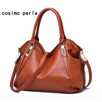 

Fashion Classic Large Capacity PU Leather Totes for Women 2020 Luxury Famous Designer Work Shopping Causal Handbag Messenger Bag