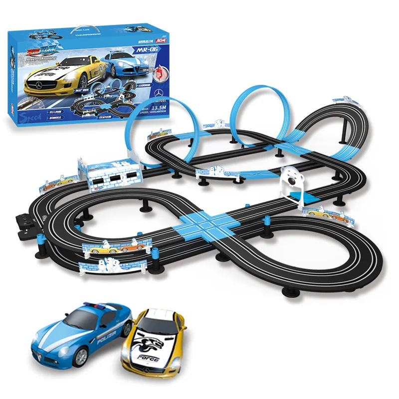 

1:64 Toy Car Track Car Electric Remote Control Track Racing 360 Whirling Double Competition Sports Toys