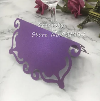 

50pcs Pearlescent Blank Seat Card Hotel Banquet Party Table Name Outdoor Activity Cards Wedding Invitation Card Party Supplies