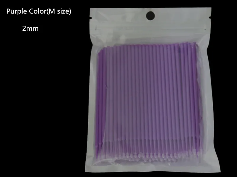 100 шт./пакет одноразовые MicroBrush ресницы человека Расширение ресницы снятия тампон микро-щётка для наращивание ресниц инструменты - Handle Color: Swab Microbrush