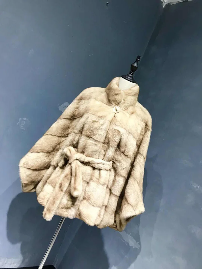Роскошная Новая меховая шуба из настоящей норки, женская зимняя куртка с рукавами «летучая мышь» из натуральной кожи, меховая куртка с меховым капюшоном
