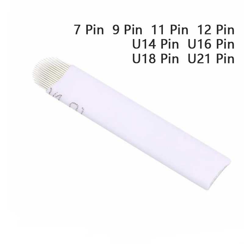 

20 PCS Microblading Needle Shape for Permanent Makeup Pen Dermografo Pen 3D Manual U18 16/17/18/19/21Pin for Tattoo Blade Needle