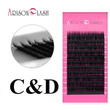 All Size C D Curl 11-14mm synthetic mink high quality lashes extension Beauty black thick soft Makeup Tool Free shipping