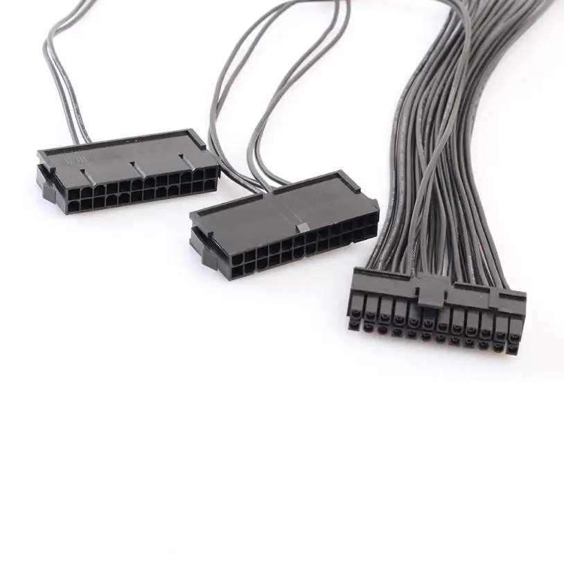 HIPERDEAL Новый 3 порта PSU 24 Pin ATX источник питания 20 + 4PIN адаптер материнской платы