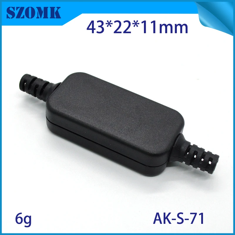 1 шт электроники проект коробка пластиковый usb Черный цвет корпус ЭЛЕКТРОННАЯ для