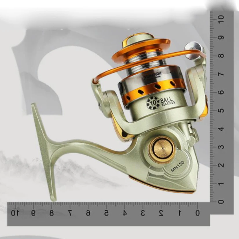 Рыболовная катушка Pesca 10BB Передаточное отношение 5 2: 1 металлическая спиннинг