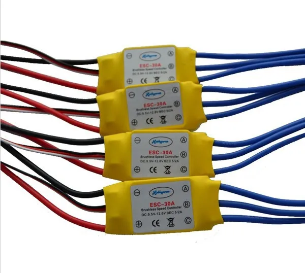 

LHM031 4PCS 30A Brushless 450 helicopter multicopter Motor Speed Controller RC ESC +Free shipping