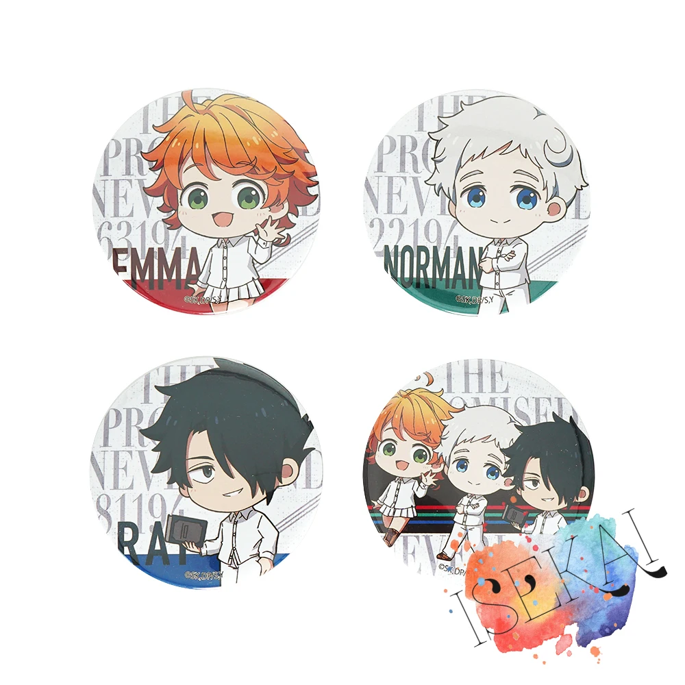 The Promised Neverland металлический значок для аниме Эмма Норман Рэй кавайные знаки|Броши|