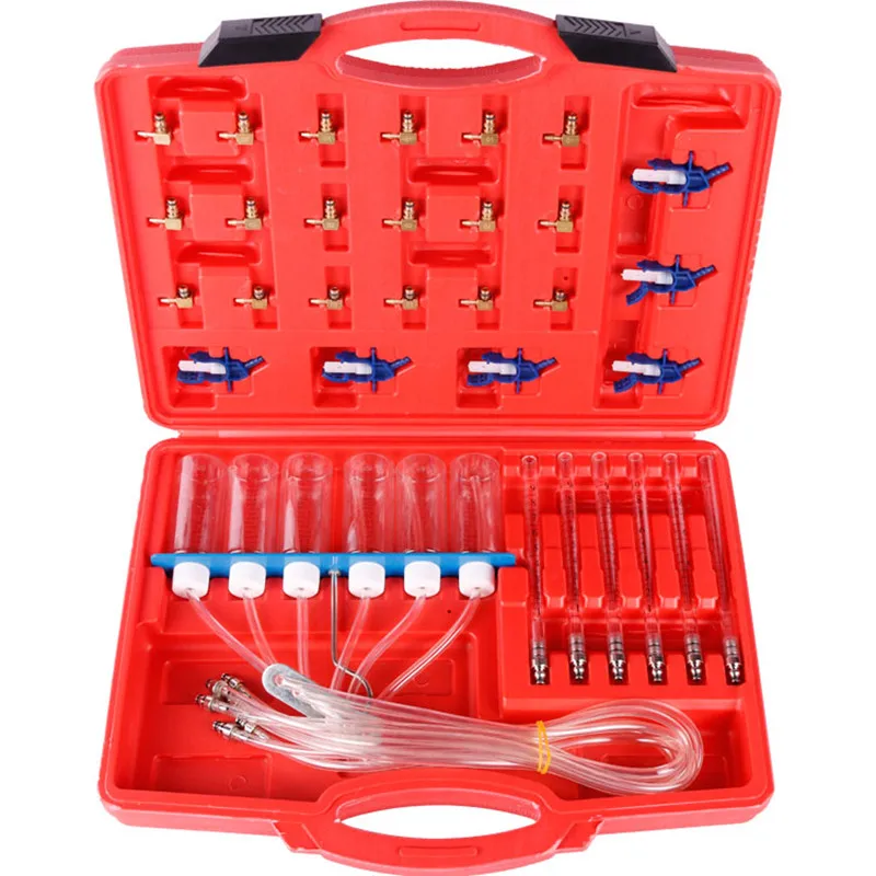 

G1 1 set Diesel Diagnostic Injector Flow Test Adaptor Set Meter Cylinder Common Rail