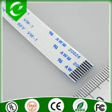 Высокое качество Горячая Распродажа AWM 20624 1,0 мм 10pin 100 мм длина Тип Электронный Гибкий плоский кабель FFC 5 шт./лот