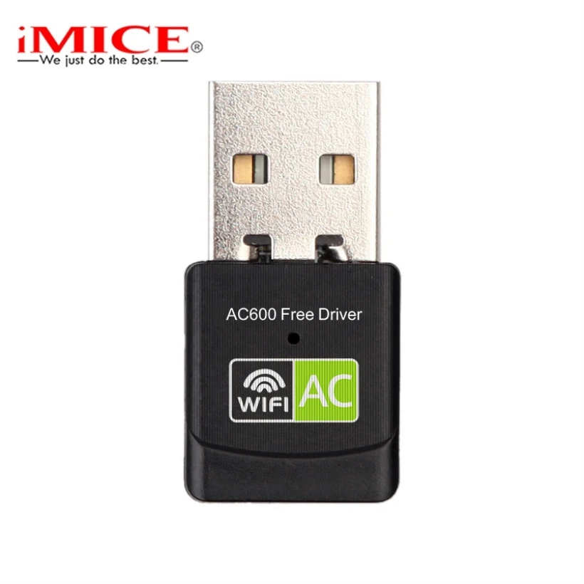 IMice USB WiFi адаптер USB Ethernet 5 ГГц USB Lan AC Wi Fi донгл 600 Мбит/с сетевая карта Бесплатный драйвер беспроводной Wi-Fi приемник для ПК