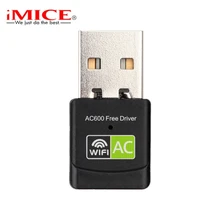 IMice USB WiFi адаптер USB Ethernet 5 ГГц USB Lan AC Wi Fi донгл 600 Мбит/с сетевая карта Бесплатный драйвер беспроводной Wi-Fi приемник для ПК