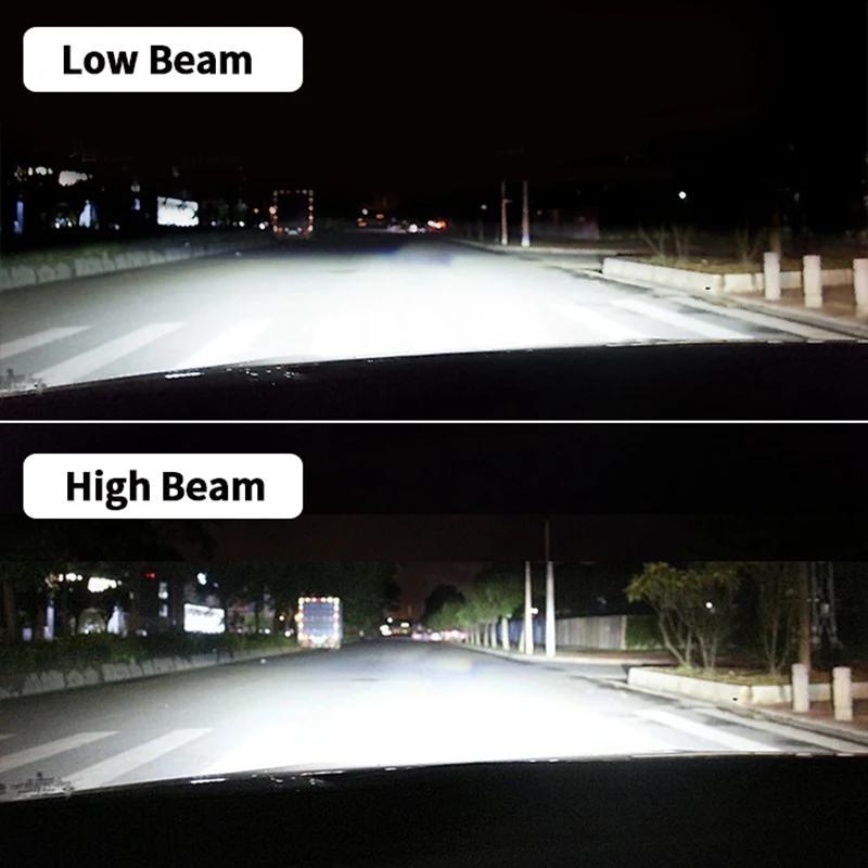 2pcs High Power H7 LED Headlights COB Chips H1 H3 H4 H7 H8 H9 H11 880 881 9004 9005 9006 H4 LED Car Headlight 76W 6000k (1)