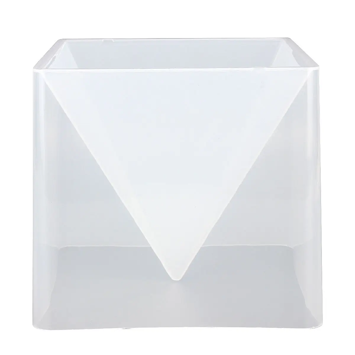 1pc x Super Pyramid Silicone Mould DIY Resin Craft Jewelry Mold + Plastic Frame