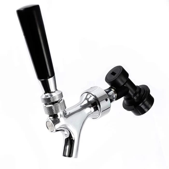 

Beer Tap Faucet With Ball Lock Home Brewing Stainless Steel Stem Draft Beer Keg Faucet With Ball Lock Disconnect Chro