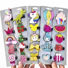 5 шт./компл. блестящие детские заколки для волос принцессы с героями мультфильмов булавки для волос заколки для волос аксессуары для волос дропшиппинг