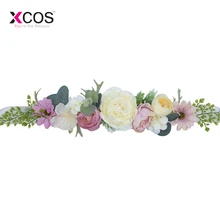 Богемные свадебные ленты с цветами Кристалл Женская лента из страз Свадебная вечеринка невесты атласный пояс платье