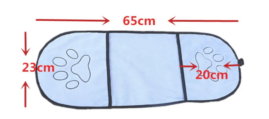 Сушилка для собаки Полотенце ультра-Впитывающее Собака Банное полотенце из микрофибры мягкий материал микрофибра лапа полотенце для душа с принтом