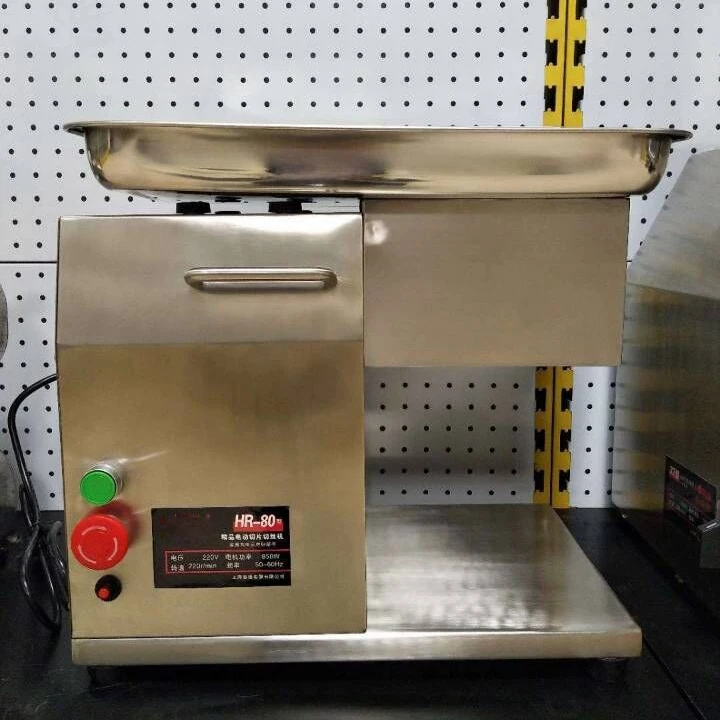 50 кг/ч 220V Электрический ломтерезка нарезать мясо машина 3 мм Толщина слайсер для