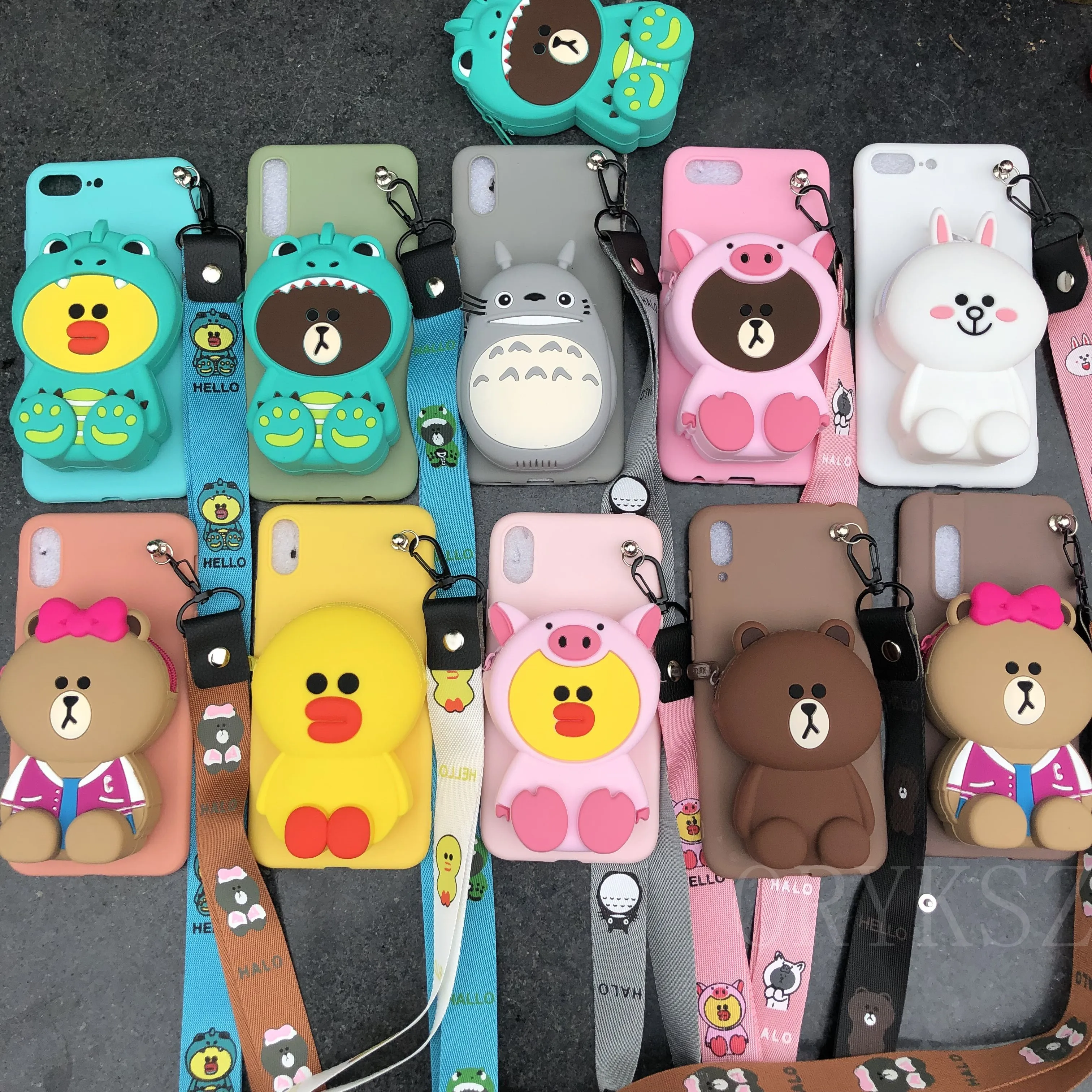 Чехол-Кошелек с рисунком медведя для Samsung Galaxy Note 8 9 S7 Edge S8 S9 S10 5G S10E J3 J5 J7 A6 A7 A8 Plus A9 2018