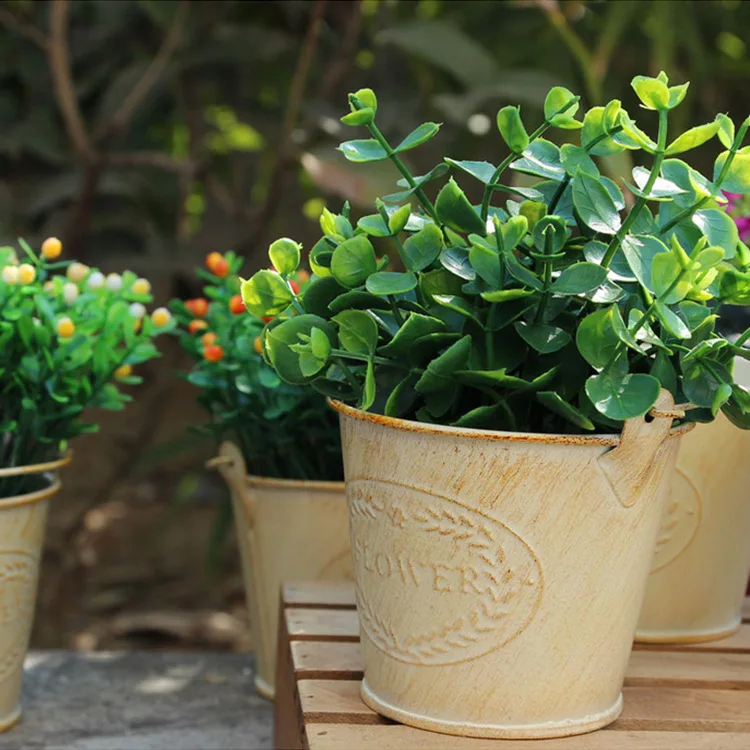 Wonderful Pot De Fleur Jardin #6: Zakka Pays Vintage Vieux Fer Pot De Fleur Tambour Avec Une Poignée De Fer Décoratif Pot Wonderful Pot De Fleur Jardin #6: Zakka Pays Vintage Vieux Fer Pot De Fleur Tambour Avec Une Poignée De Fer Décoratif Pot
