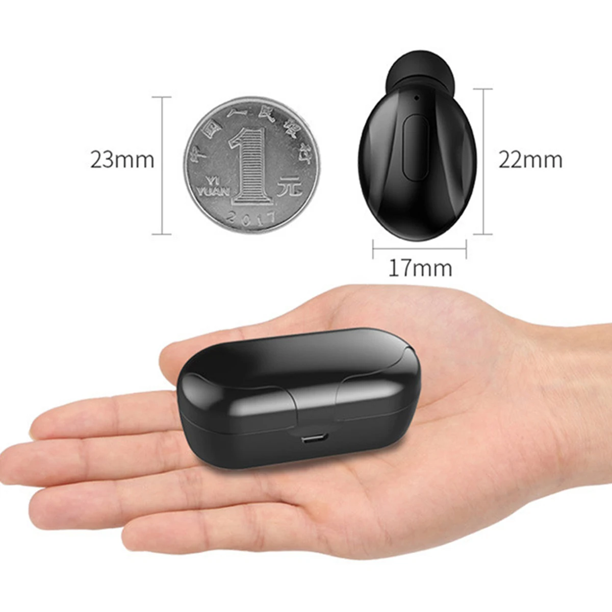 SOONHUA Bluetooth 5,0 наушники Беспроводная стереогарнитура Hands-free Звонки спортивные наушники гарнитура с зарядным устройством