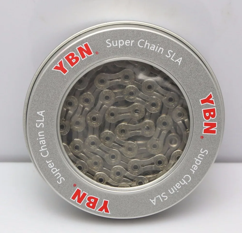 Ажурная Цепь YBN SFL 901-TI с титановым покрытием Ультралегкая велосипедная цепь