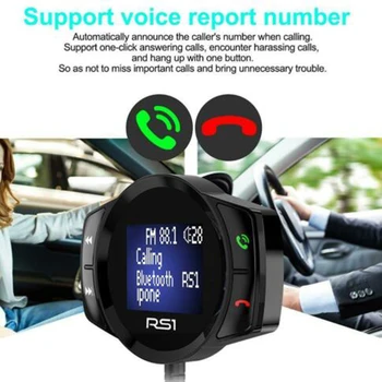 

2019 New Style English Car Wireless Bluetooth FM Transmitter MP3 Music Player USB Charger Hands-free Kit LED Display