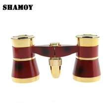 SHAMOY 3*50 Ladies Theatre Binocular Telescope with LED Light Telescopes Metal Fixed Focus Handheld Binoculars B325