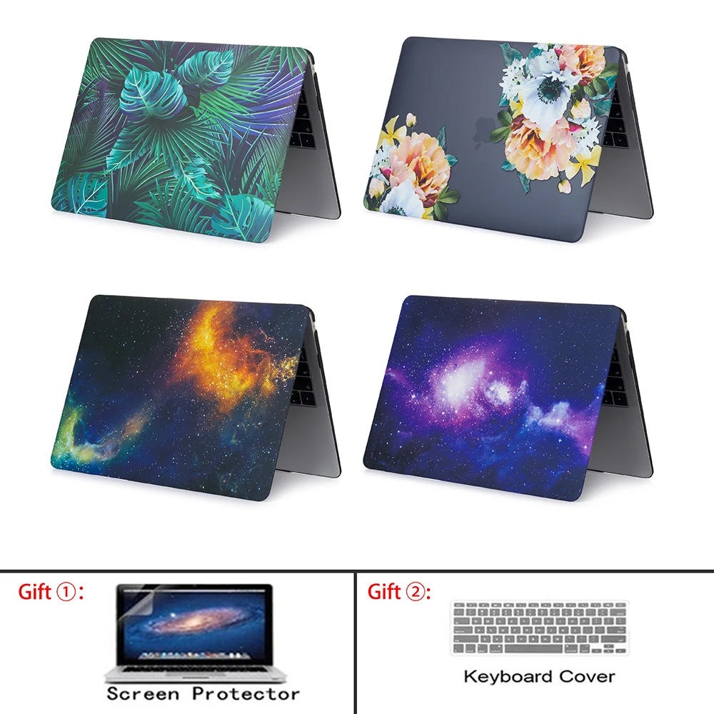 

Matte Marble Laptop Case For MacBook Air Retina Pro 11 12 13.3 15 Cover New Pro 13 15.4 inch with Touch Bar ID 13 A1932 + Gift