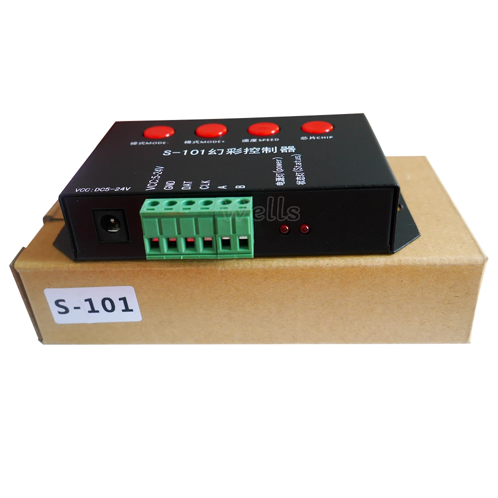 

S-101 DMX512 Dream color led controller use for WS2812b WS2811 WS2813 APA102 UCS1903 TM1812 led strip light lamp