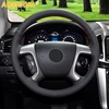 AOSRRUN Genuine Leather Steering Wheel Cover Case For Chevrolet Captiva 2011 2012 2013 2014 2015 2016 Car-styling ► Photo 1/3