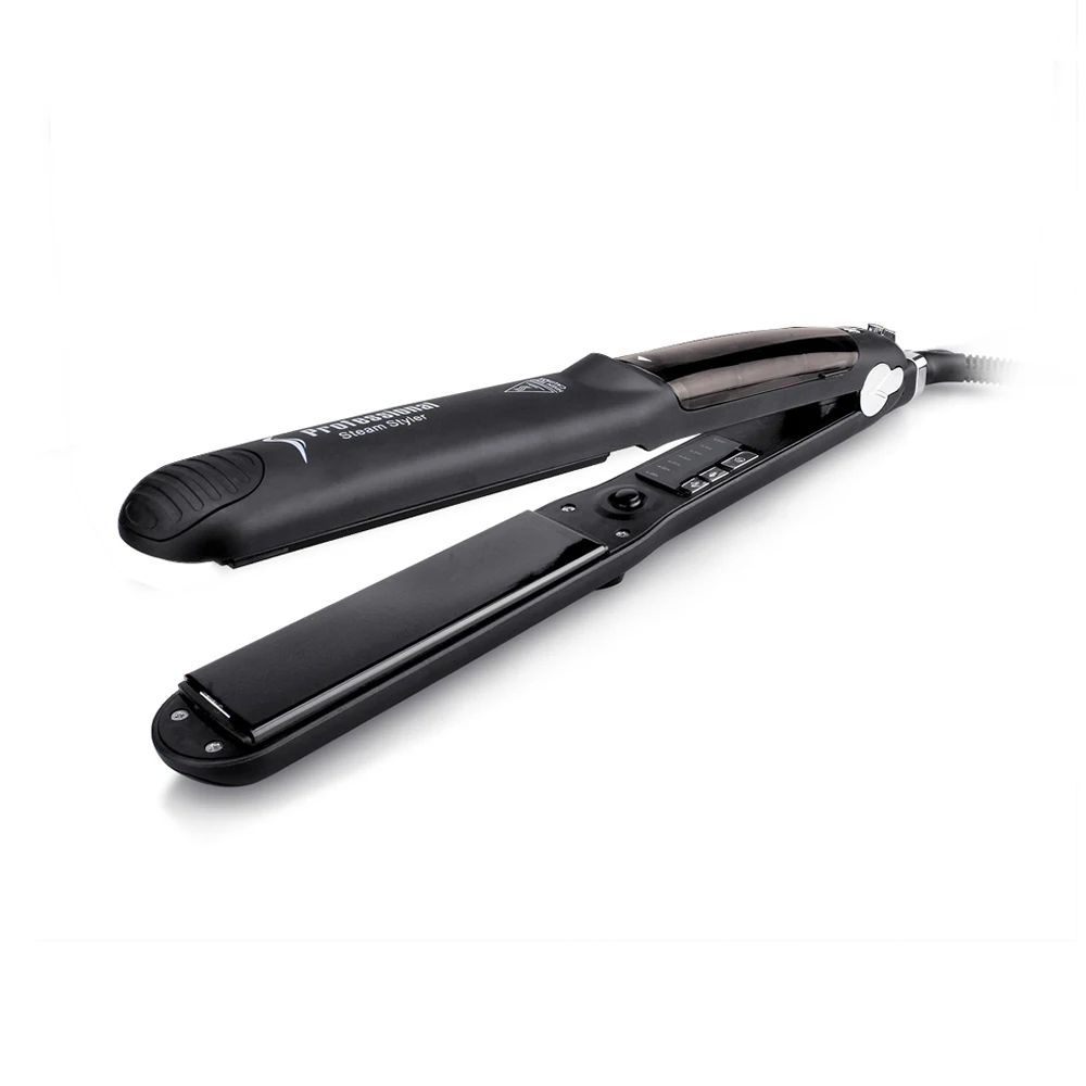 Professional Ceramic Steam Hair Straightener Flat Iron Vapor Steampod