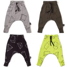 Garçons Pantalon Enfants Harem Pantalon Imprimé Géométrique Bébé Filles Pantalons Enfants Enfant Coton Vêtements Pantalon pour enfants