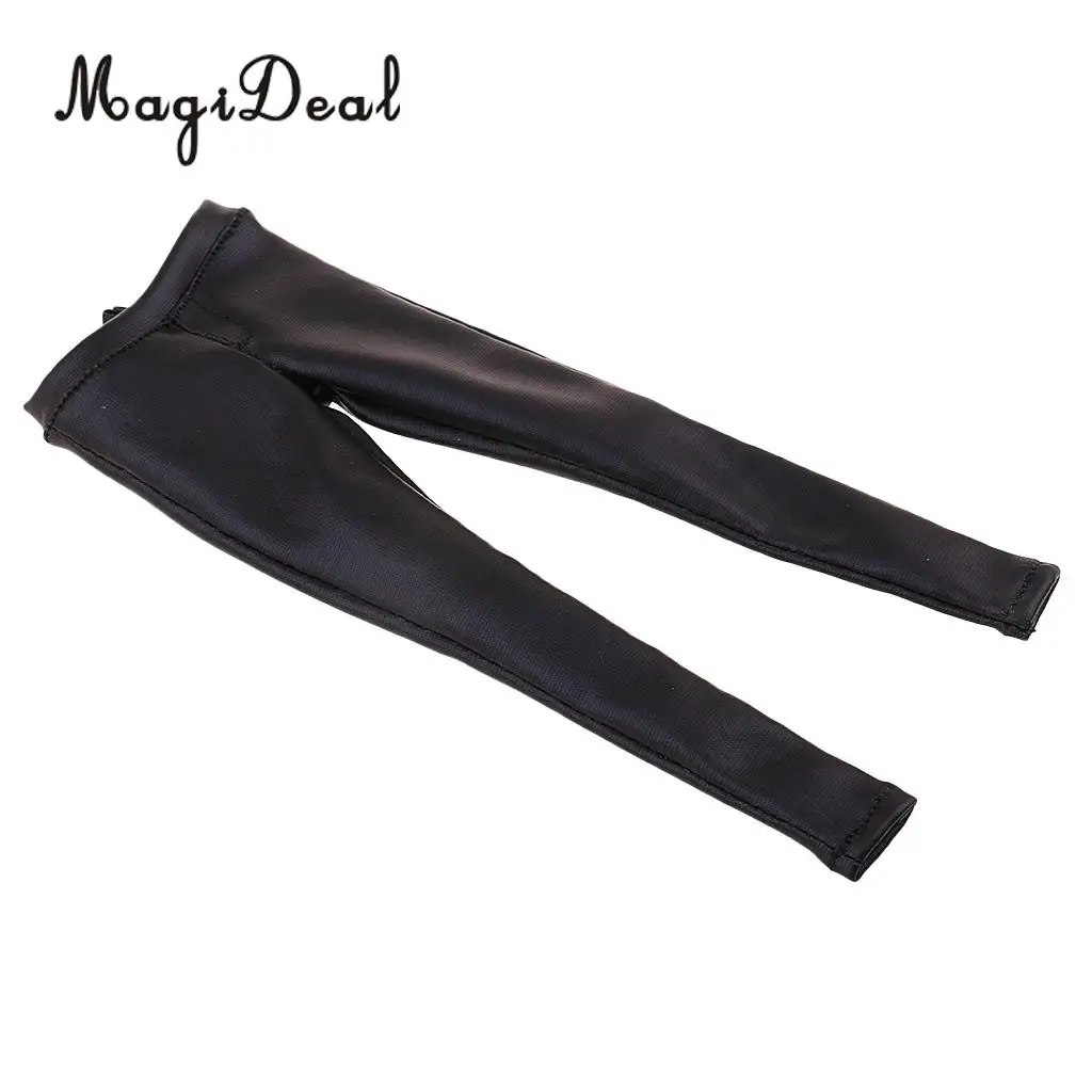 MagiDeal 1/6 Scale PU Leather Female Trousers Women Pants Clothes for 12 Inch Figures Doll Toy DIY Accessories